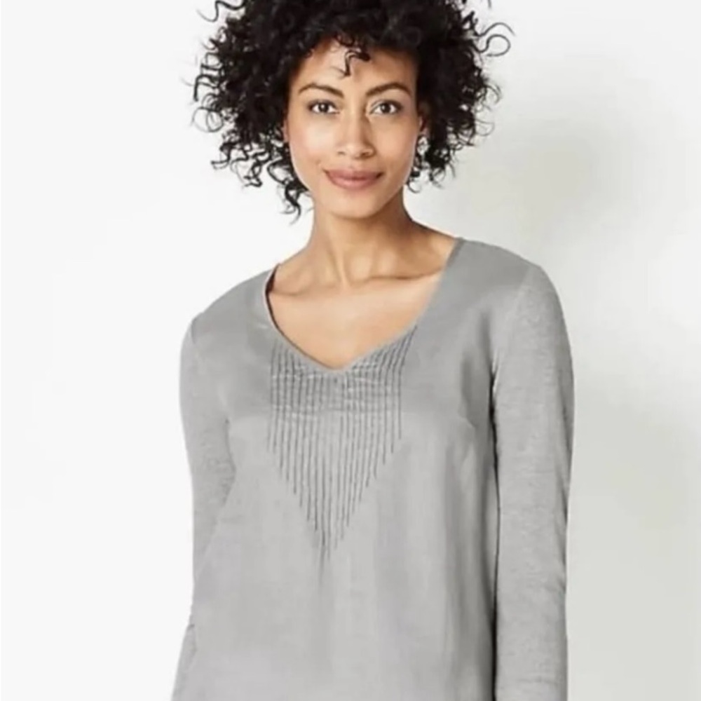 Mixed media J. Jill linen top